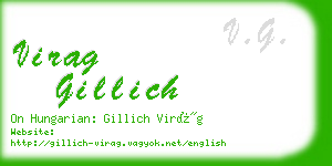 virag gillich business card